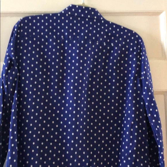Talbots Polka Dot Shirt - Picture 4 of 9